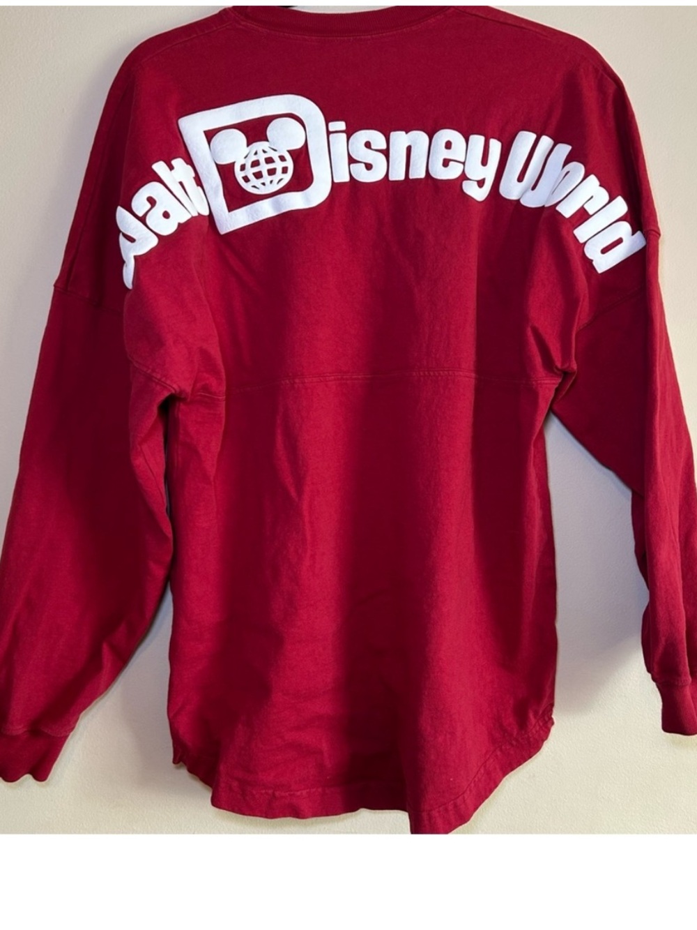 Disney World Spirit Jersey Est. 1971 Burgundy Red Long Sleeve Oversized XS Unise